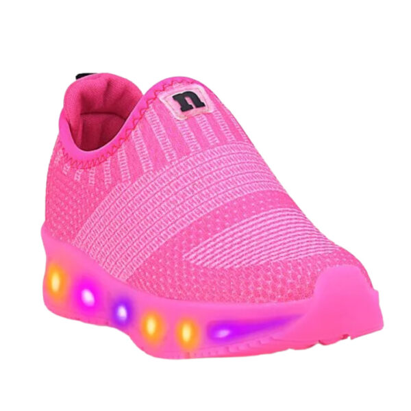 Tênis Novopé Menina Pink com Led 30001264