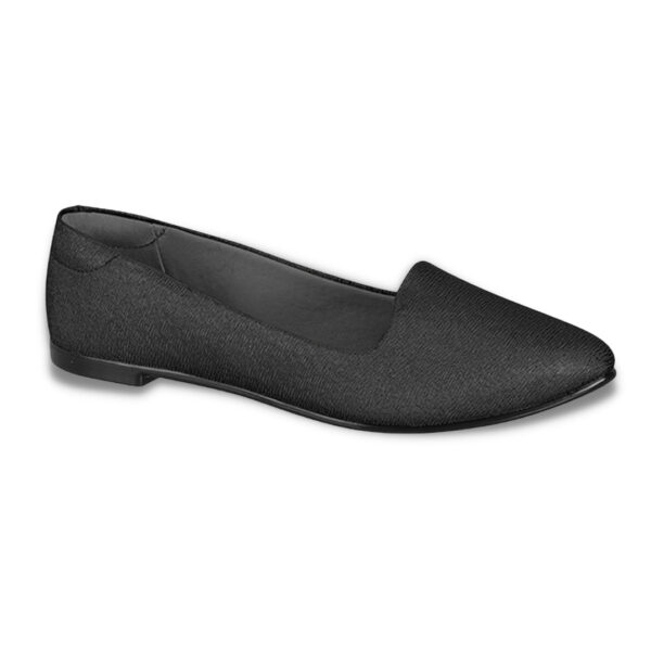 Sapatilha Moleca Preto Bico Fino Brilho 5635.816