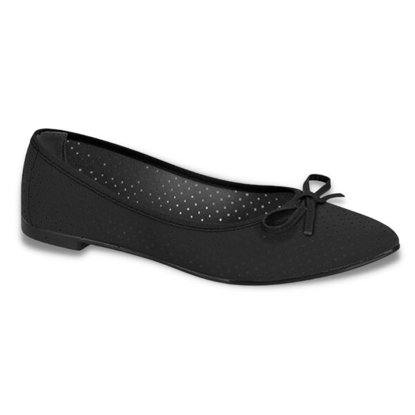 Sapatilha Moleca Preto Bico Fino Perfuros 5727.115