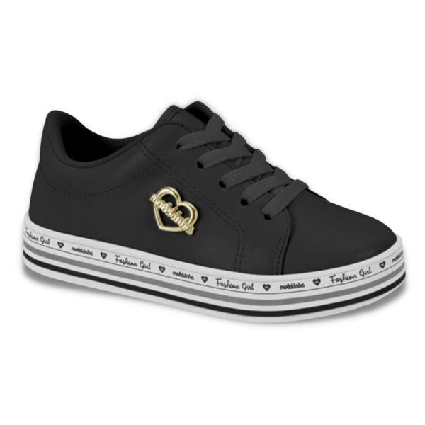 Tênis Infantil Molekinha Flatform Preto 2520.1927