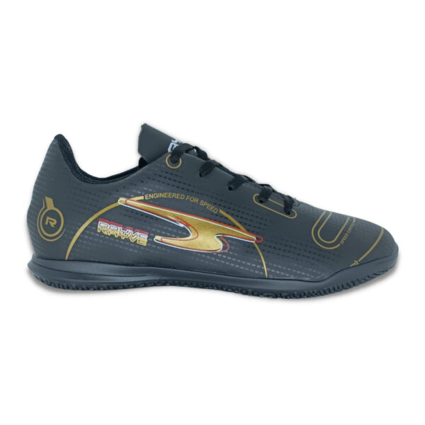 Tênis Futsal Rayve A10 Preto Dourado