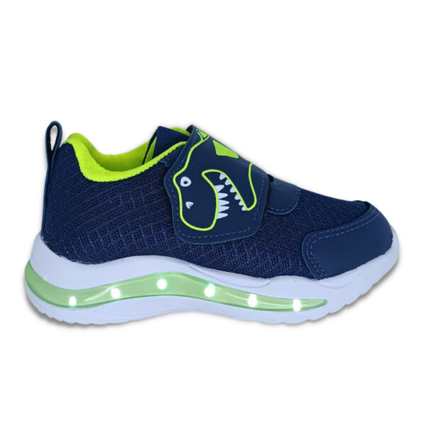 Tênis Infantil Masculino Mini Pé com LED Dinossauro mp2334