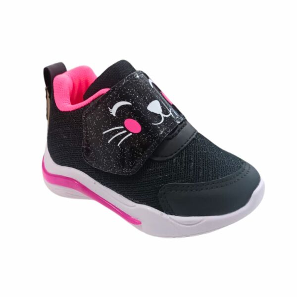 Tênis Infantil Feminino Mini Pé com LED Gatinha mp2334 - Image 2