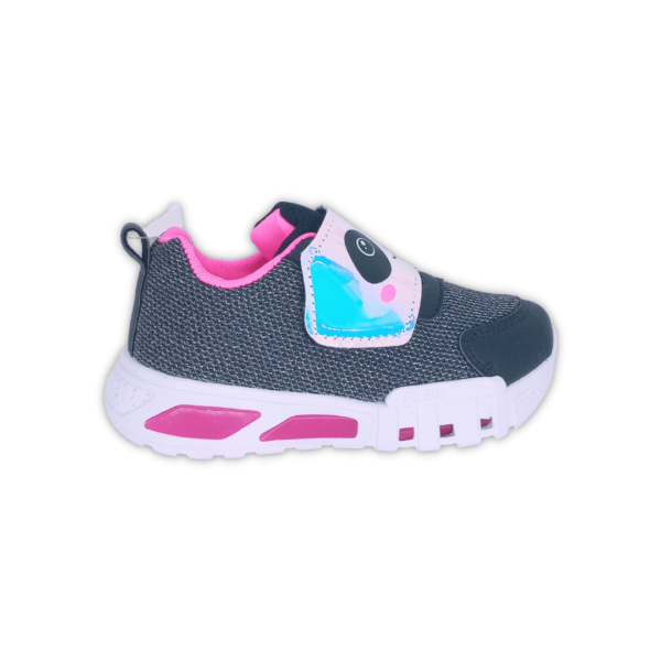 Tênis Infantil Feminino com LED Mini Pé mp2109 Panda