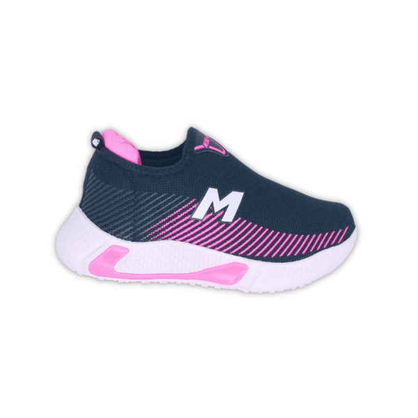 Tênis Juvenil Feminino Mini Pé Preto/Pink mp2113