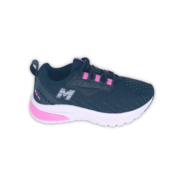 Tênis Juvenil Feminino Mini Pé Preto/Pink mp2207