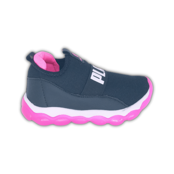 Tênis Juvenil Feminino Mini Pé Preto/Pink mp2212s