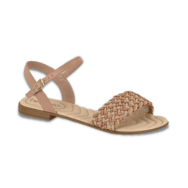 Sandalia Rasteira Beira Rio Conforto Nude 8350.352