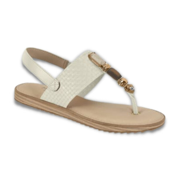 Sandália Modare Ultra Conforto Rasteira Creme 7141.120