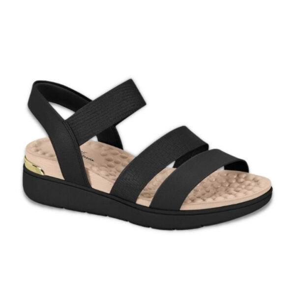Sandália Modare Ultra Conforto Massageadora Preta 7151.119