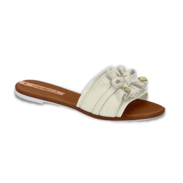 Rasteira Moleca Flat Branco Off  5297.446