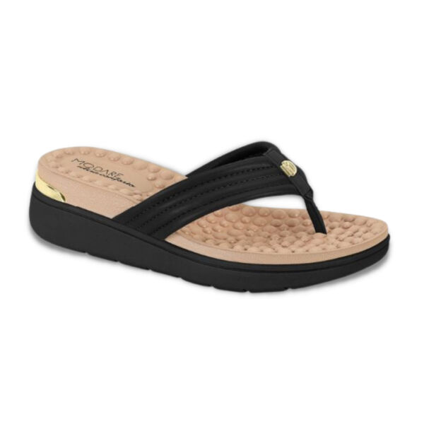Tamanco Modare Ultra Conforto Massageadora Preto 7151.116