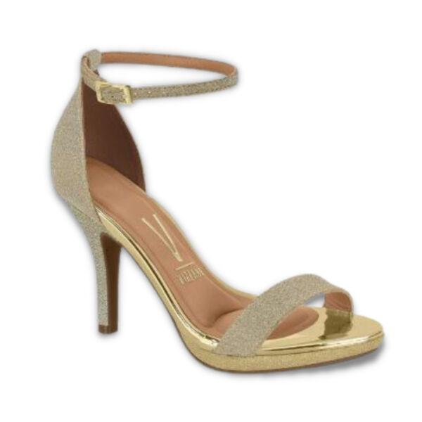 Sandália Vizzano Dourado Salto Fino 6210.655