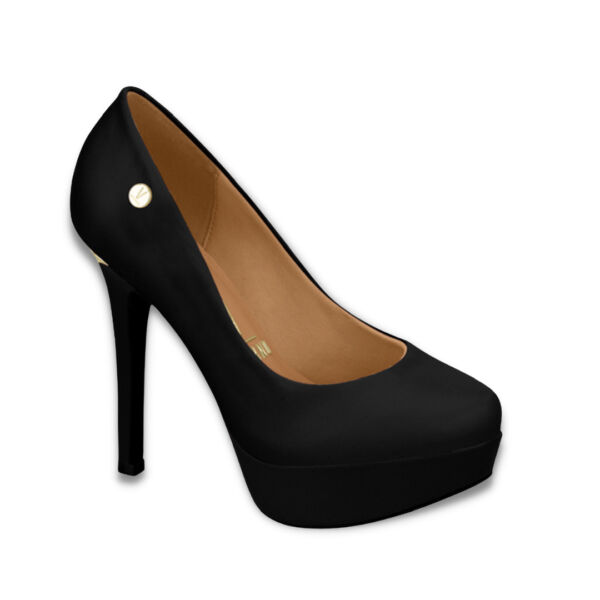 Scarpin Vizzano Meia Pata Preto 1830.601