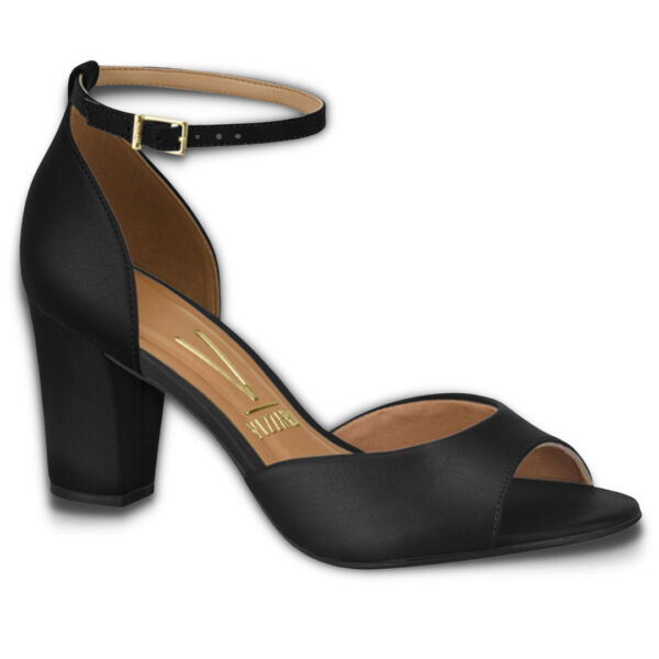 Sandalia Vizzano Preto Salto Grosso 6262.406