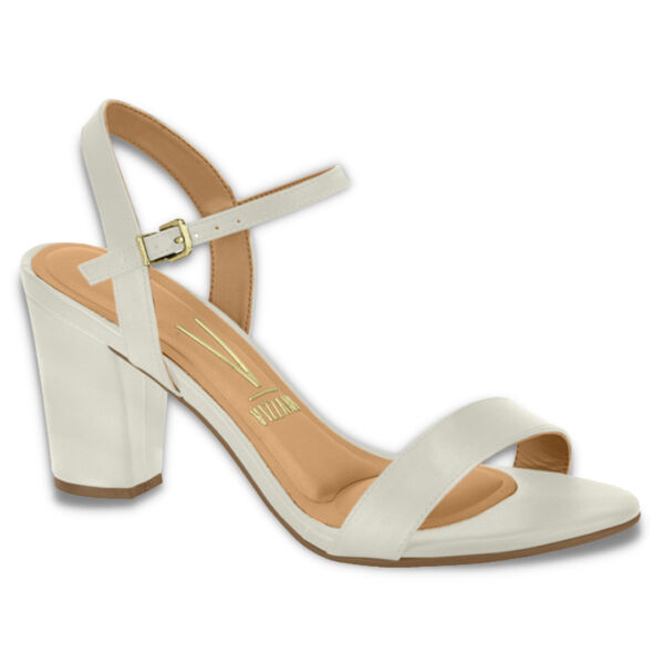 Sandalia Vizzano Branco off Salto Medio 6262.474