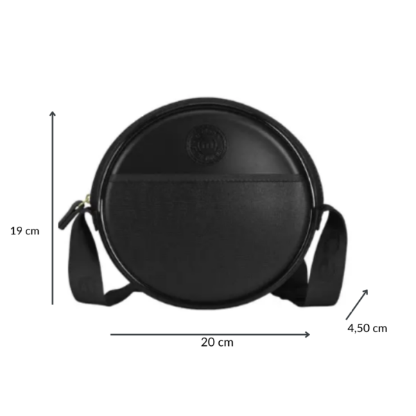 Bolsa Transversal Redonda Moleca 50006.1 Preta - Image 3