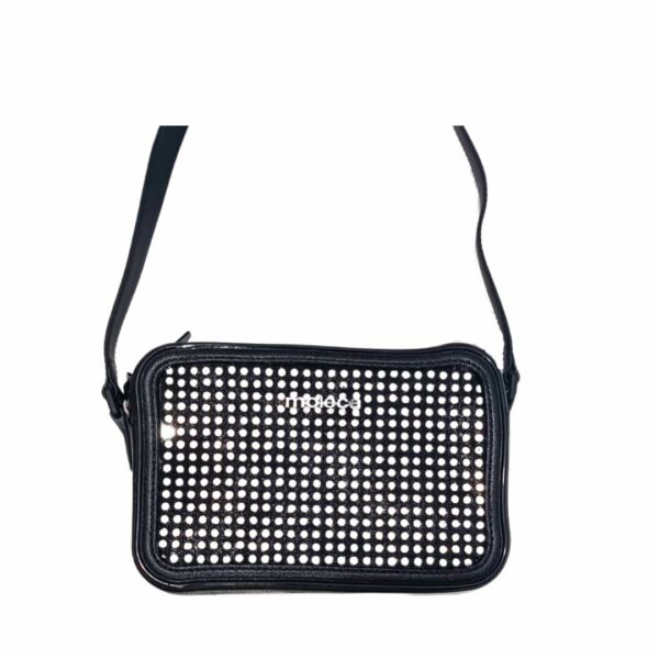 Bolsa Moleca Tiracolo Brilho 50042.2 Preto Cristal - Imagem 2
