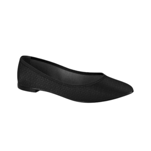 Sapatilha Moleca Preto Geométrico Bico Fino  5727.100