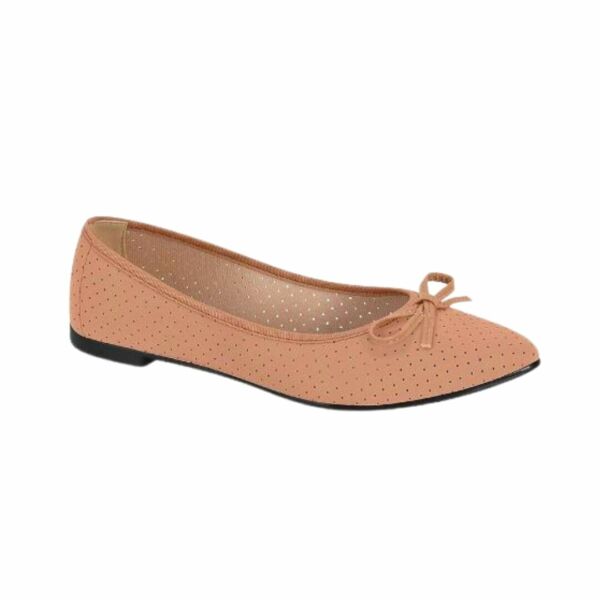 Sapatilha Moleca Nude Bico Fino Perfuros 5727.115