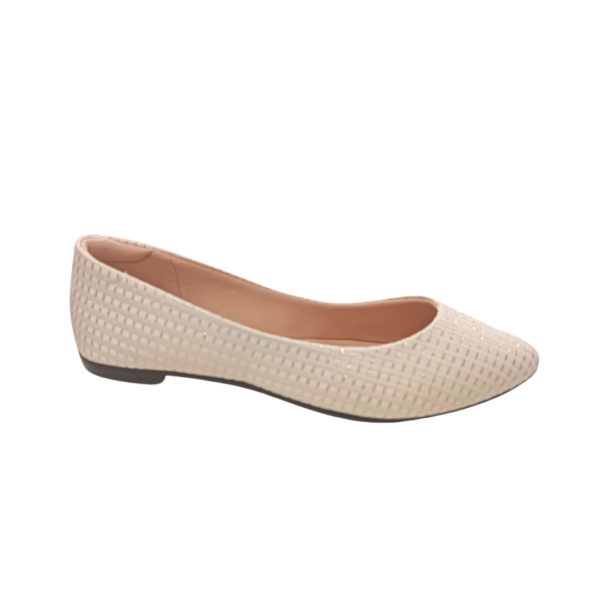 Sapatilha Moleca Bico Fino 5635.800 Branco Off