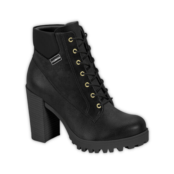 Bota Moleca Feminina 5325.119 Cano Curto Preta
