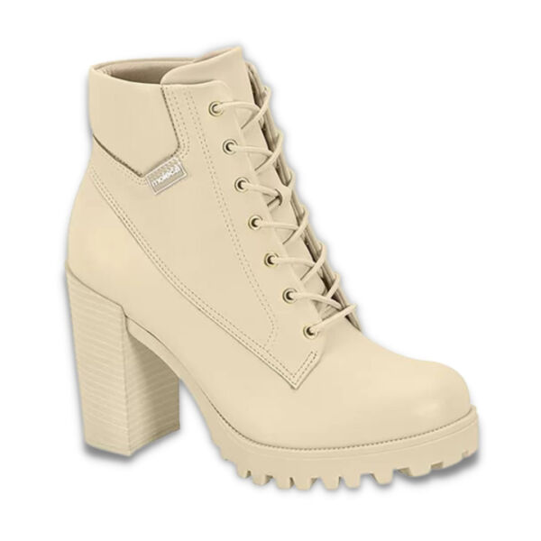 Bota Moleca Feminina 5325.119 Cano Curto Creme