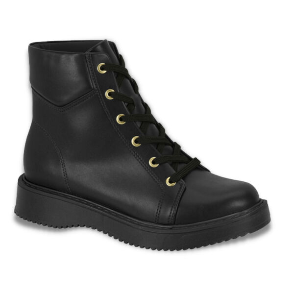 Bota Coturno Moleca 5339.104 Preta
