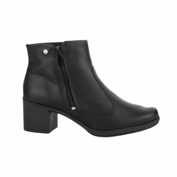 Bota Cano Curto Zipper Campesi Preta L9321 - Image 4