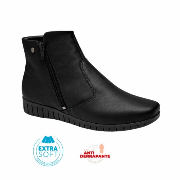 Bota Campesi Cano Curto Preta L9331