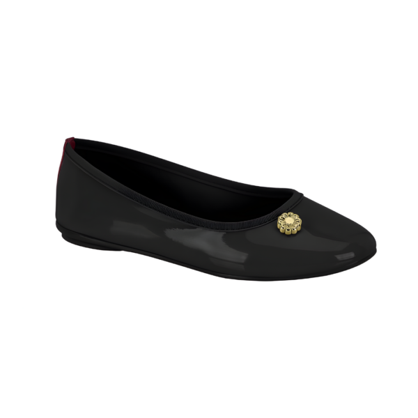 Sapatilha Molekinha Verniz Preto 2502.1003