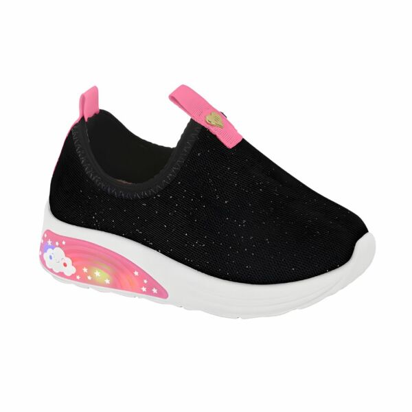 Tênis Molekinha Baby Led 2731.200 Preto