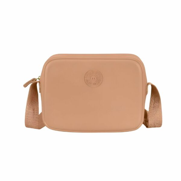 Bolsa Transversal Retangular Moleca 50007.1 Nude