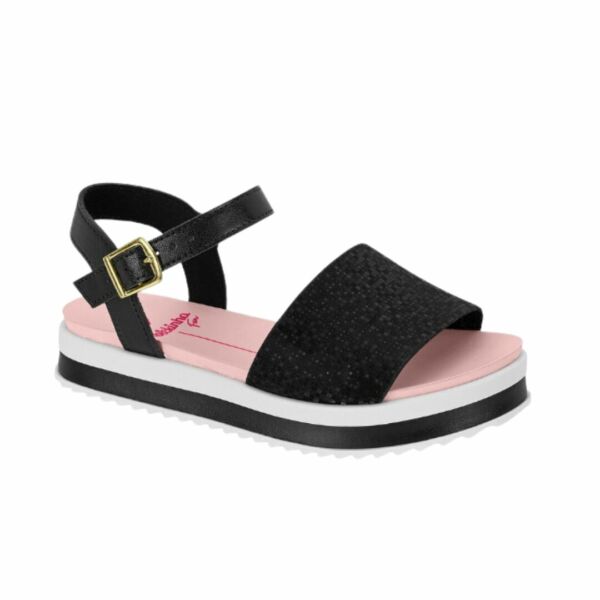 Sandália Molekinha Flatform Preta 2305.1512