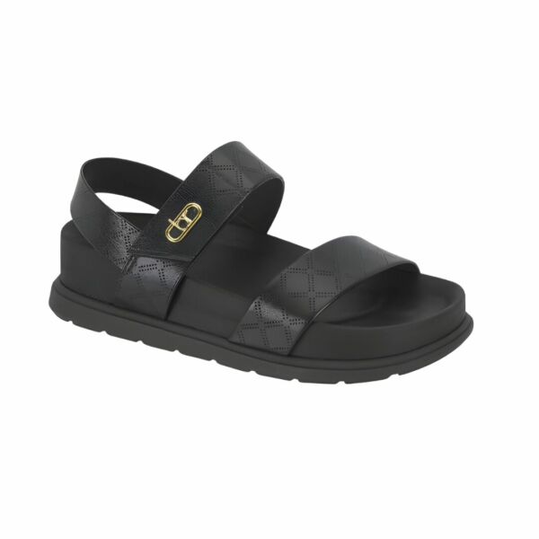 Sandalia Papete Flatform Preta Beira Rio 8534.102