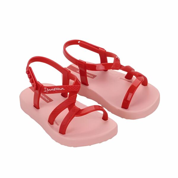 Sandalia Ipanema Diversa Baby Rosa Vermelho 27236