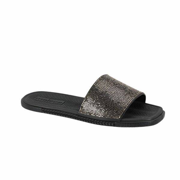 Rasteira Moleca Flat Brilho Preta 5494.106