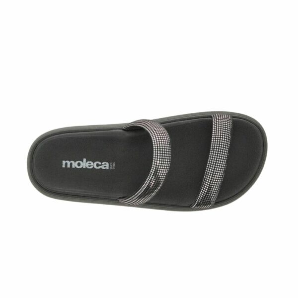 Chinelo Moleca Birk Tiras Holograficas 5507.101 Preto - Image 3