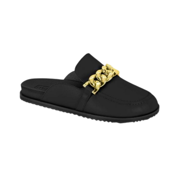 Mule Clog Moleca Corrente Preto 5743.104