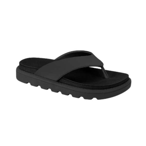 Tamanco Flatform Dedo Preto Vizzano 6510.100