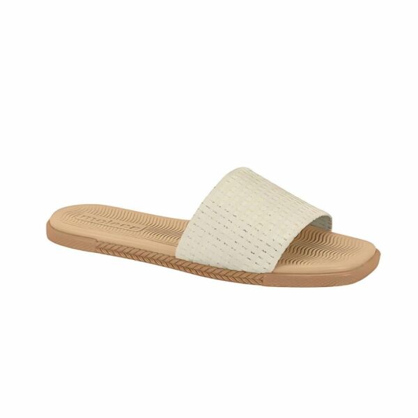Rasteira Moleca Flat Brilho Branco Off 5494.100