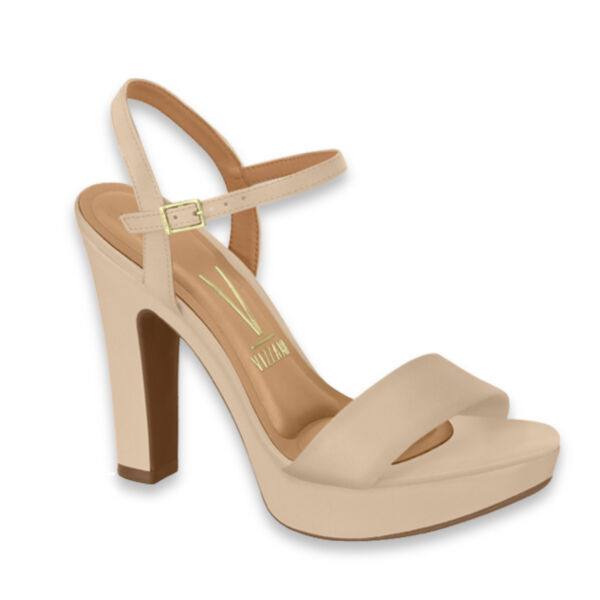 Sandalia Bege Meia Pata Vizzano 6292.200