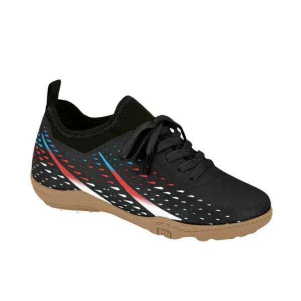 Chuteira Futsal Molekinho Preto/Branco 2808.330