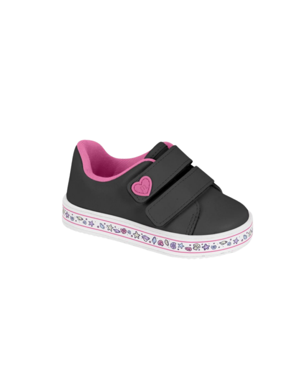 Tênis Molekinha Baby 2 Velcros Preto 2131.1235