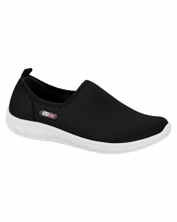 Tênis Actvitta Slip On Preto Max Square 4828.100