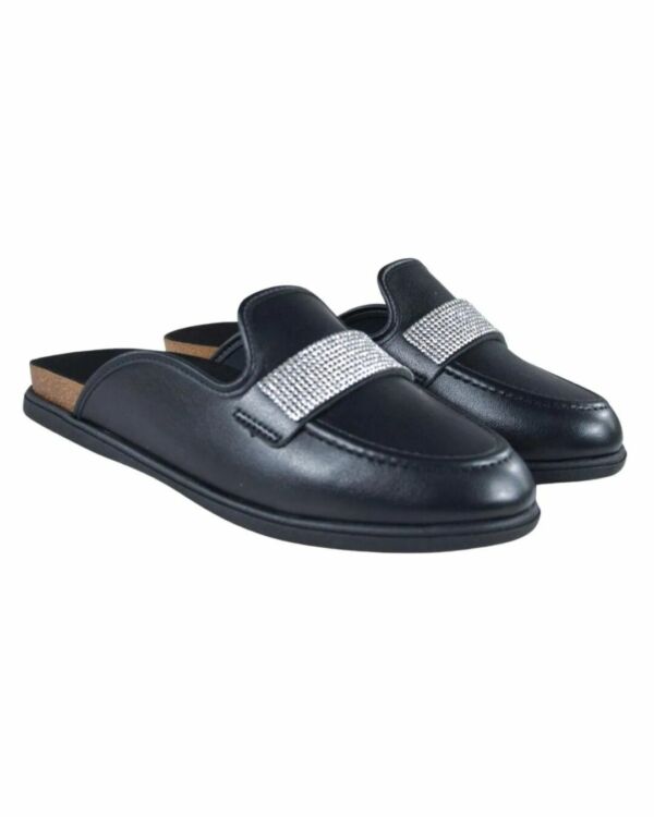 Mule Clog Beira Rio Preto Strass 4317.101
