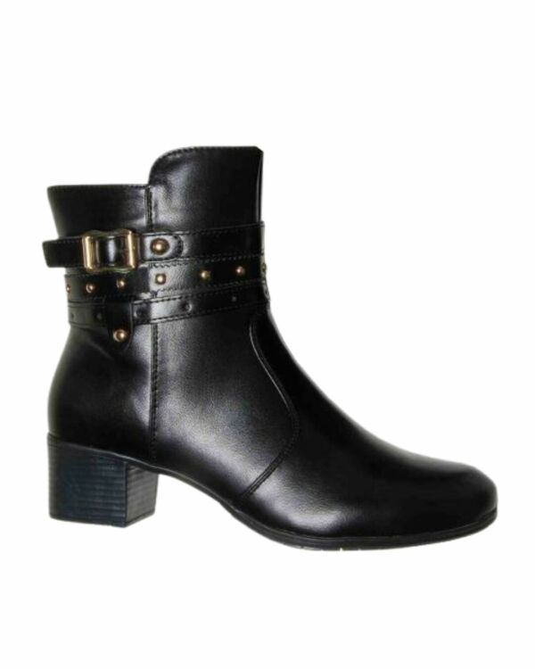 Bota Mooncity Salto Baixo 72301 Preta