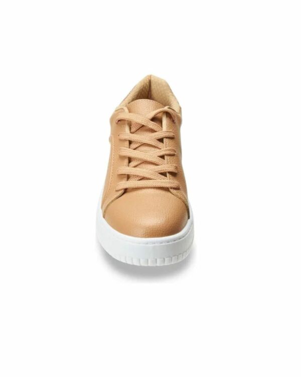 Tênis Beira Rio Flatform Nude Napa com Glitter 4316.104 - Image 3