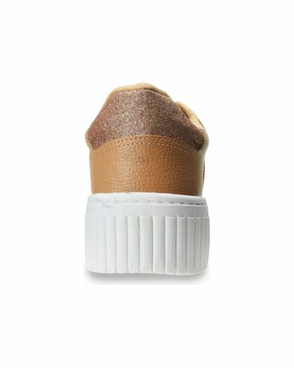 Tênis Beira Rio Flatform Nude Napa com Glitter 4316.104 - Image 2
