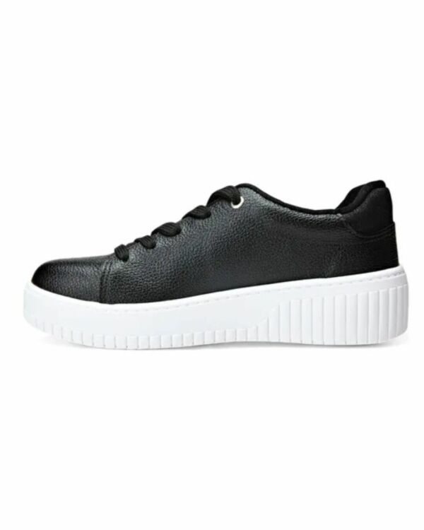 Tênis Beira Rio Flatform Preto Napa com Glitter 4316.104 - Image 3